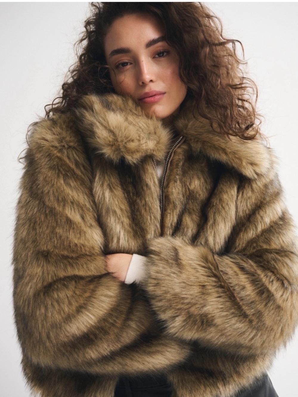 Faux Fur Abercrombie and Fitch Jacket